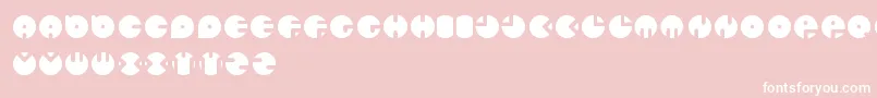 CirclesNew Font – White Fonts on Pink Background