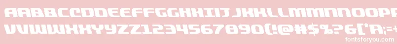 quickeningcondleft Font – White Fonts on Pink Background