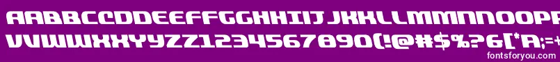 quickeningcondleft Font – White Fonts on Purple Background