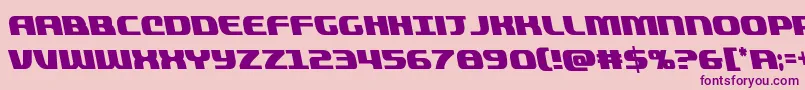 quickeningcondleft Font – Purple Fonts on Pink Background