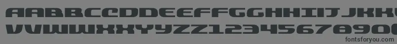 quickeningexpand Font – Black Fonts on Gray Background