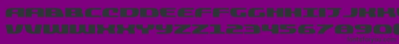 quickeningexpand Font – Black Fonts on Purple Background