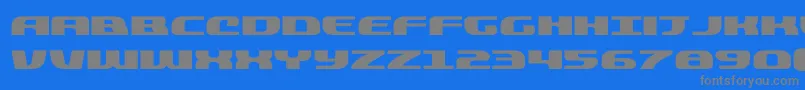 quickeningexpand Font – Gray Fonts on Blue Background