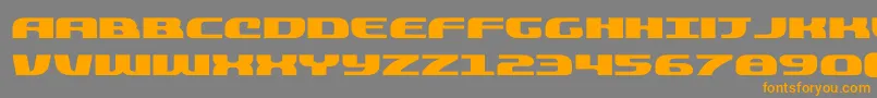 quickeningexpand Font – Orange Fonts on Gray Background