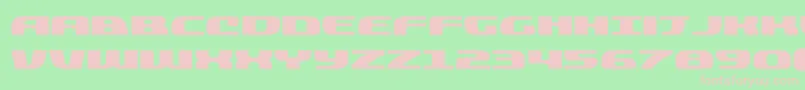 Шрифт quickeningexpand – розовые шрифты на зелёном фоне
