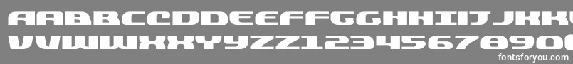 quickeningexpand Font – White Fonts on Gray Background