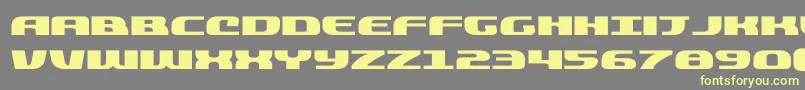 quickeningexpand Font – Yellow Fonts on Gray Background