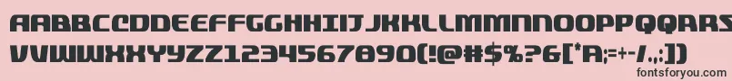quickeningextracond Font – Black Fonts on Pink Background