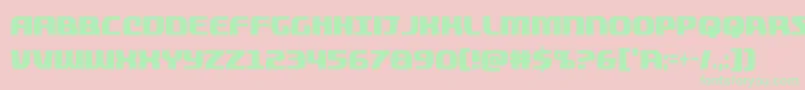quickeningextracond Font – Green Fonts on Pink Background