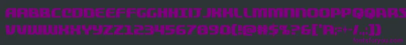 quickeningextracond Font – Purple Fonts on Black Background