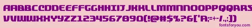 quickeningextracond Font – Purple Fonts on Pink Background