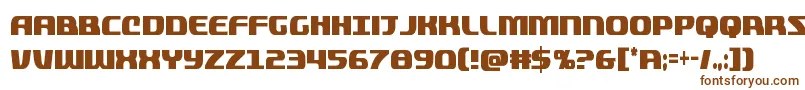 quickeningextracond Font – Brown Fonts on White Background