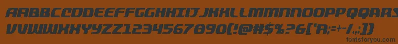quickeningextracondital Font – Black Fonts on Brown Background