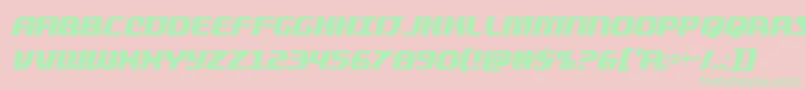 quickeningextracondital Font – Green Fonts on Pink Background