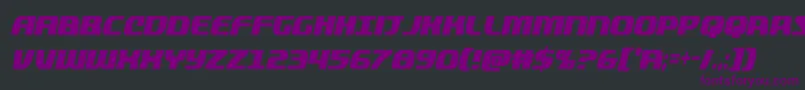 quickeningextracondital Font – Purple Fonts on Black Background