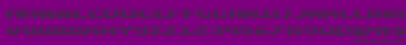 quickeninggrad Font – Black Fonts on Purple Background