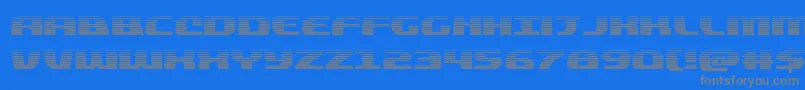 quickeninggrad Font – Gray Fonts on Blue Background