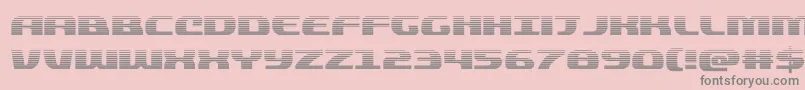 quickeninggrad Font – Gray Fonts on Pink Background