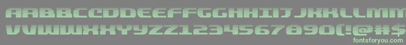 quickeninggrad Font – Green Fonts on Gray Background