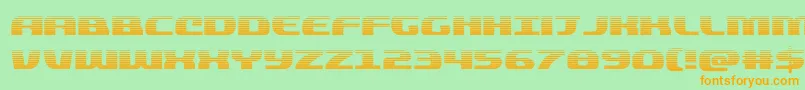 fuente quickeninggrad – Fuentes Naranjas Sobre Fondo Verde