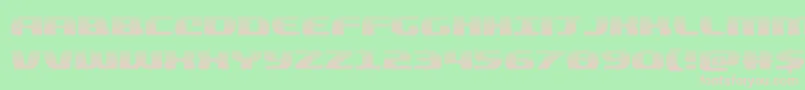 quickeninggrad Font – Pink Fonts on Green Background