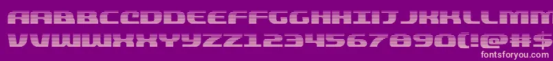 フォントquickeninggrad – 紫の背景にピンクのフォント