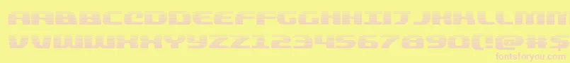 quickeninggrad Font – Pink Fonts on Yellow Background