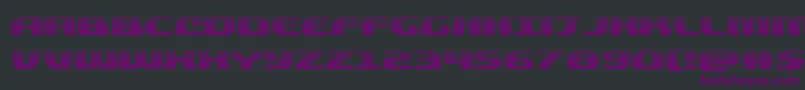 Шрифт quickeninggrad – фиолетовые шрифты на чёрном фоне