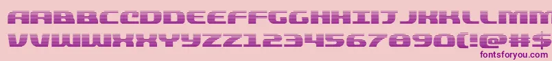 Fonte quickeninggrad – fontes roxas em um fundo rosa