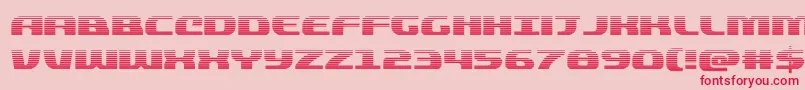 quickeninggrad Font – Red Fonts on Pink Background