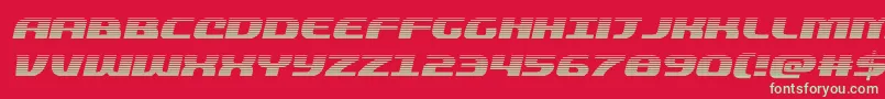 quickeninggradital Font – Green Fonts on Red Background