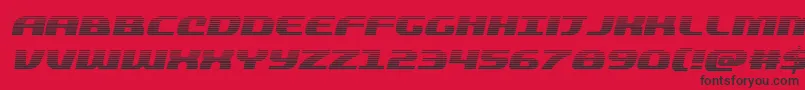 quickeninggradital Font – Black Fonts on Red Background