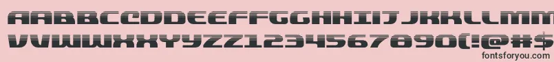 quickeninghalf Font – Black Fonts on Pink Background