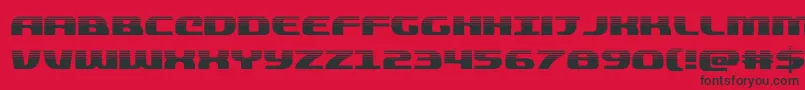 quickeninghalf Font – Black Fonts on Red Background