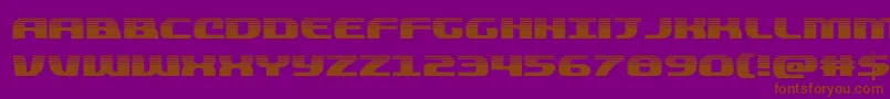 quickeninghalf Font – Brown Fonts on Purple Background