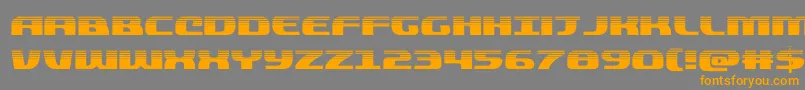 quickeninghalf Font – Orange Fonts on Gray Background