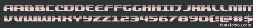 quickeninghalf Font – Pink Fonts on Black Background