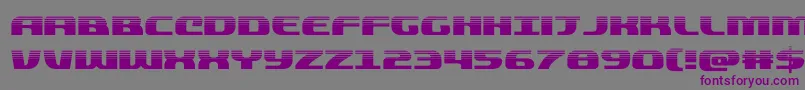 quickeninghalf Font – Purple Fonts on Gray Background