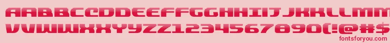 quickeninghalf Font – Red Fonts on Pink Background