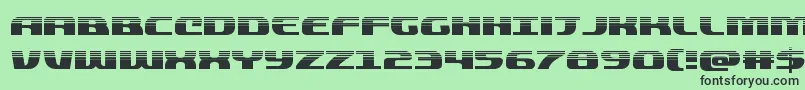 quickeninghalf Font – Black Fonts on Green Background