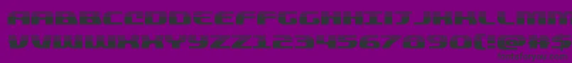quickeninghalf Font – Black Fonts on Purple Background