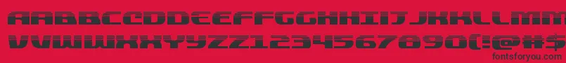 quickeninghalf Font – Black Fonts on Red Background