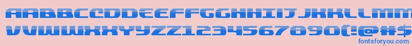 quickeninghalf Font – Blue Fonts on Pink Background