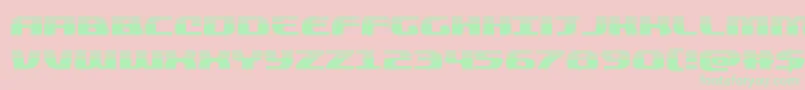 quickeninghalf Font – Green Fonts on Pink Background