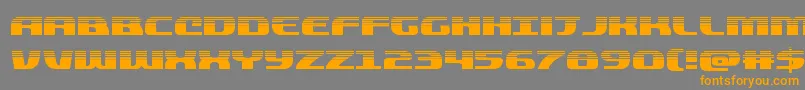 quickeninghalf Font – Orange Fonts on Gray Background