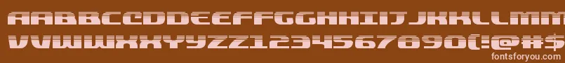 quickeninghalf Font – Pink Fonts on Brown Background
