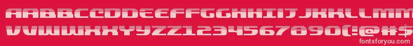 quickeninghalf Font – Pink Fonts on Red Background