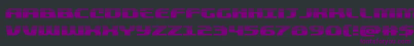 quickeninghalf Font – Purple Fonts on Black Background