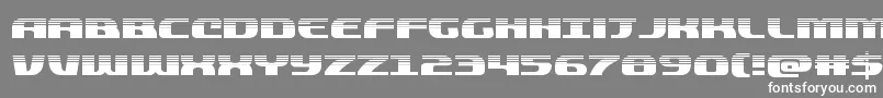 quickeninghalf Font – White Fonts on Gray Background