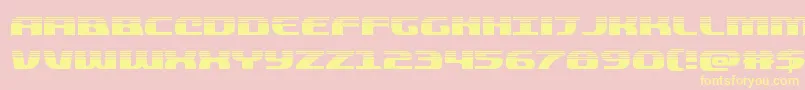 quickeninghalf Font – Yellow Fonts on Pink Background